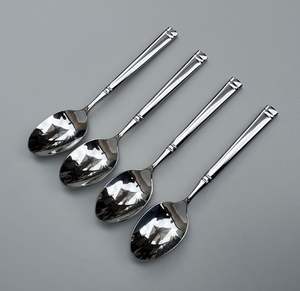 Ensemble de 3 cuillères en acier inoxydable élégantes et durables, finition miroir, pour les rassemblements en plein air et en intérieur, service de table - Product Image 6