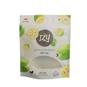 Stand Up Matte Food Packaging Pouch with Transparent Window and Resealable <b>Zip</b> for Chips Nuts and Dried Fruit Products Vietnam - Product Image 3