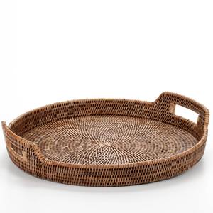 Plateau de service en coquillages en rotin Ocean Breeze, tissé à la main, cadeau de vacances parfait et présentoir de table - Product Image 5