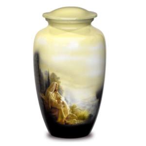 Urnes de crémation modernes en Aluminium, vente chaude, urnes funérailles en métal avec un beau Design de papillon - Product Image 2