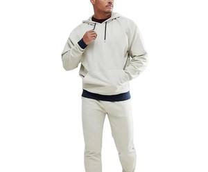 Chándal de Algodón de Calidad para Hombre, Conjunto de 2 Piezas, Chándal Lavable con Ácido, Cuello con Capucha, Personalizable para Invierno - Product Image 5