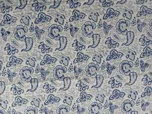 Indian Handcrafted Floral Cotton <b>Table</b> <b>Cover</b> with Block Print Design - Product Image 6
