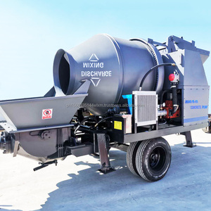 ปั๊มรถพ่วงคอนกรีตเครื่องยนต์ดีเซลที่ไม่ซ้ําใคร / ปั๊มผสมคอนกรีตขนาดเล็ก เครื่องปั๊มคอนกรีตขนาดเล็ก - Product Image 4