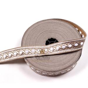 OEM auto-texturé métallique plus large Robe Tresses lacets confortable Floral Jacquard Tresse en gros - Product Image 4