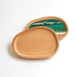 ที่รองแก้วไดอะตอมไมต์แบบซับน้ำได้เร็วถาดรองแก้วเรซินเมเปิ้ลสามารถปรับแต่งได้ - Product Image 4