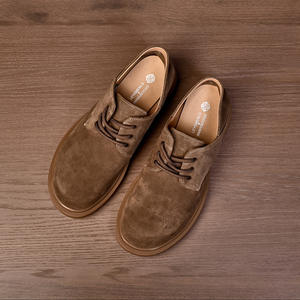 Chaussures décontractées légères avec semelle absorbant la transpiration et structure flexible, chaussures de tous les jours pour hommes, chaussures en cuir - Product Image 2