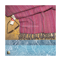 Serviette Peshtemal Turque Naturelle Écologique et Élégante Personnalisée, Coton de Haute Qualité à Séchage Rapide, pour Plage, Bain, Piscine, Compressée et Jetable