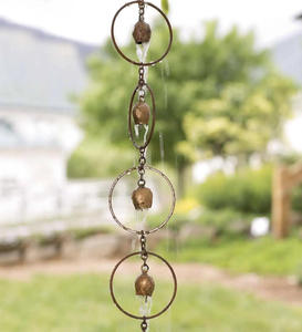 Classic Style Rain Chain for Roof Gutter Decorative Outdoor Metal Water Drain Chain Design - Product Image 3