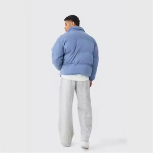 Veste matelassée en toile surdimensionnée à capuche zippée de qualité supérieure pour homme, chaude pour l'hiver, personnalisée, matelassée, imperméable, séchage rapide - Product Image 6