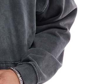 Sudaderas con capucha para hombre de alta calidad 100% algodón Terry Fleece logotipo personalizado bordado Zip Puff Vintage lavado ácido lavado de gran tamaño pulóver - Product Image 5