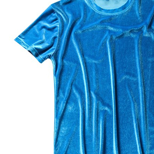 T-shirts à col roulé pour hommes, manches courtes, velours, 100% coton, écologiques, séchage rapide, respirants, unis, vente en gros, OEM personnalisé - Product Image 5