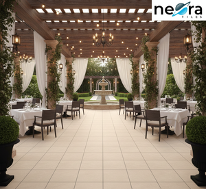 Azulejos de Porcelana Neora Marrón Noruega de 600x600 mm, 8 mm de Grosor, Acabado Mate Antideslizante, Azulejos de Piso y Pared Tipo Ladrillo Refractario para Sala de Estar - Product Image 3