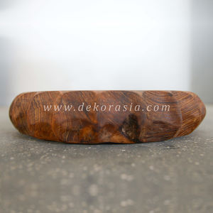 Bols ronds en bois faits à la main, bols de service en bois, nouveau Style de bol de service en bois pour les salades de Fruits - Product Image 5