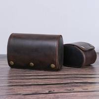 Grosir harga pabrik jam tangan perjalanan mewah penutup wadah gulung Logo kustom bahan kulit pelindung jam tangan mewah yang dipersonalisasi