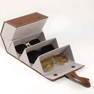 High Quality <b>Plastic</b> Travel <b>Glasses</b> Organiser Rectangle <b>Glasses</b> Case for Storage Spectacle Model Number <b>Glass</b> Case - Product Image 6