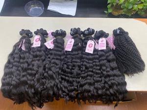 Venta al por mayor de lujo 100% extensiones de cabello natural vietnamita de alta calidad cuerpo ondulado tejido Super doble dibujado cabello Remy - Product Image 3