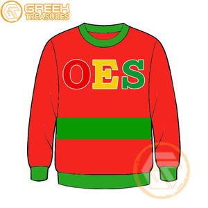 Orden personalizada de la estrella del Este Sudadera bordada de lana de algodón Suéter de alta calidad Ropa griega OES Sudaderas - Product Image 4