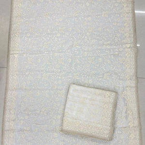 Alta calidad a granel suave puro Wiscose Georgette Dupatta para ropa india y paquistaní brillo elegante con detalles intrincados - Product Image 1