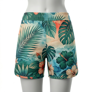 กางเกงว่ายน้ำชายหญิงแบบสวมใส่ได้ทั้งชายและหญิง  ผ้าพิมพ์ลายทั้งตัว ยืดได้สี่ทิศทาง  รูดเชือกผูกเอว แห้งเร็ว สำหรับฤดูร้อน รับผลิตแบรนด์ส่วนตัว - Product Image 5