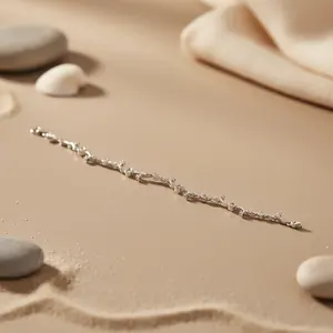 Bracelet en argent 925 pour femme, bijoux perlés tendance, cadeau pour elle - Product Image 2