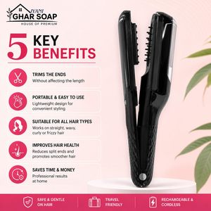 Hair <strong>Trimmer</strong> and Cordless <strong>Split</strong> <strong>End</strong> Remover Hair <strong>Split</strong> <strong>Ends</strong> for Women Hair Care Portable Electric USB Hair Clippers <strong>Trimmer</strong> - Product Image 4