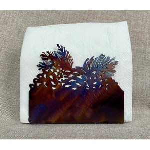 ที่ใส่กระดาษเช็ดปากไม้ที่ตัดแบบโต๊ะทำด้วยมือที่ใส่ทิชชู่สีน้ำตาลสำหรับใช้ทั่วไป - Product Image 1