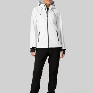 Veste Softshell Chaude et Respirante pour Femme, Coupe-Vent, Prix Bas, Traitement Fini, Teinture Unie, Doublure en Spandex Souple - Product Image 3