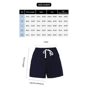 Shorts pour femmes en coton confortable à logo personnalisé, coupe classique, avec poches, séchage rapide, respirant, cordon de serrage - Product Image 6