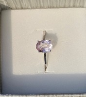 Vintage Stijl Roze Steen Verlovingsring Echte Natuurlijke Morganiet Ovale Vorm Gesneden Mooie Sterling Zilveren Edelsteen Ring Bruiloft Verkoop