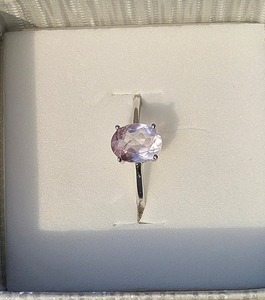 Anillo de compromiso de Piedra Rosa de estilo vintage, morganita Natural Real, corte de forma ovalada, bonito anillo de piedras preciosas de plata esterlina, venta de boda - Product Image 3