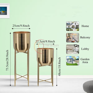 Fabricant de différentes tailles de jardinières et pots de fleurs de jardin en métal et en laiton Design créatif fait à la main Jardinières les plus vendues - Product Image 6