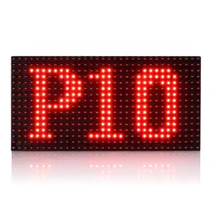 Single Red Scrolling Text Display Screen P10 LED Message Sign Scroll Led Billboard