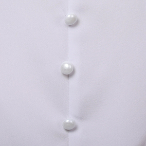 Blusa de algodón para mujer manga corta cuello en V encaje gasa delgada corsé camisa Tops - Product Image 5