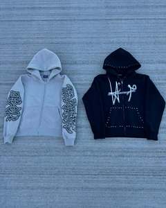 Custom Men's <b>Winter</b> Solid Breathable Windproof Plus Size Fleece Lined Hooded Loose Fit Acid Wash Printed Quick Dry Streetwear - Product Image 4
