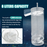 Incubateur d'œufs de poisson Cowater HJ-0 8L 26x16x450mm pour tilapia et saumon, pots transparents, équipement d'aquaculture