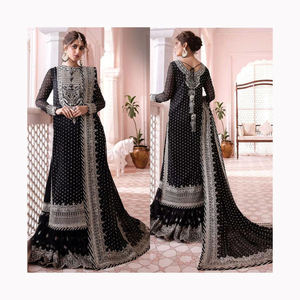 Paquistaní de alta calidad tamaño personalizado invierno Casual Shalwar Kameez mejor costura calidad Ready Wear Lehenga Choli vestidos - Product Image 6