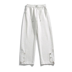 Pantalons de survêtement pour hommes en molleton 100% coton de haute qualité 2026, logo personnalisé, poids lourd, séchage rapide, confortable, respirant, pantalon évasé pour hommes - Product Image 2