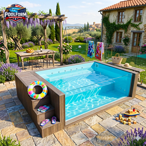 Factory Direct Supply 6m 8m 10m Size Above Ground <b>Pool</b> Shell for Contractors Prefabricated Fiberglass Swimming <b>Pool</b> - Product Image 3