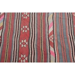 พรมวินเทจตุรกีขนาดใหญ่ 6.7x10.4 ฟุต สีแดงชมพู พรมเปอร์เซีย - Product Image 3