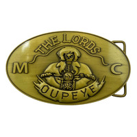 Boucles de ceinture en laiton massif classiques, logo personnalisé, conception ouverte, sans frais de moule, vente en gros