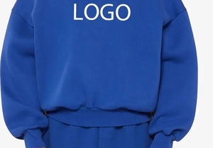 Sweat à capuche en molleton 100% coton 420 GSM pour homme, sweat-shirt confortable et surdimensionné, imprimé bouffant, solide - Product Image 2