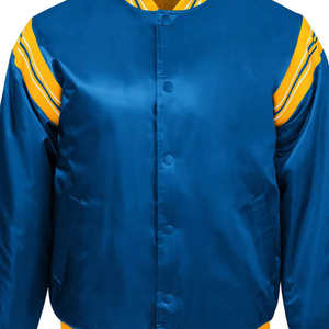 Chaqueta de invierno bombardero de satén para hombre de buena calidad a precio barato chaqueta de satén ligera de estilo callejero para hombre - Product Image 6