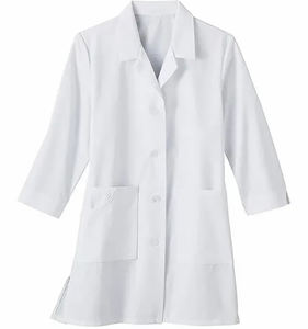 Transpirable Oxford tela manga larga Unisex Doctor uniforme laboratorio Hospital farmacia médico personalizado abrigo BD proveedor - Product Image 1