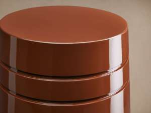 Taburete de Laca Brillante, Taburete Decorativo Moderno, Mesa Auxiliar, Asiento para Sala de Estar Interior, Muebles Minimalistas de Laca - Product Image 2