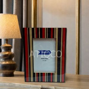 Marco de fotos de madera Impresión digital lacada Disponible en estilo clásico con tamaños 4x6 5x7 6x8 - Product Image 2