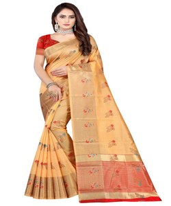 Thiết Kế Đám Cưới Mặc Bông Lụa Thêu Và Đá Kim Cương Ấn Độ Phụ Nữ Mặc Đầy Đủ Chiều Dài Sẵn Sàng Để Mặc Đơn Giản Bán Buôn May Mặc - Product Image 3