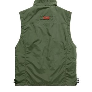 NOUVEAU Gilet matelassé sans manches en toile pour hommes-Vêtements d'extérieur de printemps respirants à séchage rapide pour les activités de plein air - Product Image 3