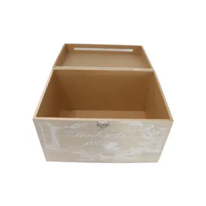 Boîte en bois pour numéros de table et cartes de placement post-cérémonie de mariage - Product Image 2