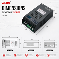 Fuente de Alimentación Ajustable de Alta Potencia Weihao 1000w 1200w 1500w 2000w 3000w 4000w 5000w SMPS 12V 24V 36V 48V 60V 72V 96V 110V 220V PFC DC