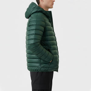 Veste matelassée pour homme, style streetwear, sur mesure, légère, en toile de coton, avec capuche, grande taille, 100% polyester - Product Image 6